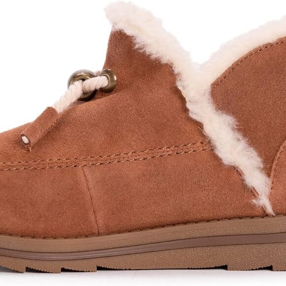 MUK-LUK  Women's Ziggy Sunset Blvd. Booties Ankle Boot, Cognac VGUC - Picture 2 of 4